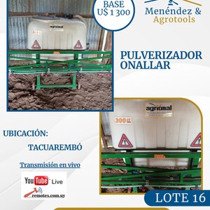 Pulverizador Agrional 300 Litros con Botalón de 6 Metros - imagen 1