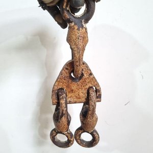 Set de 2 Piezas de Izaje Pesado en Hierro Oxidado - imagen 2