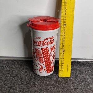 Vaso Grande Coca-Cola Plástico con Tapa Roja - imagen 2