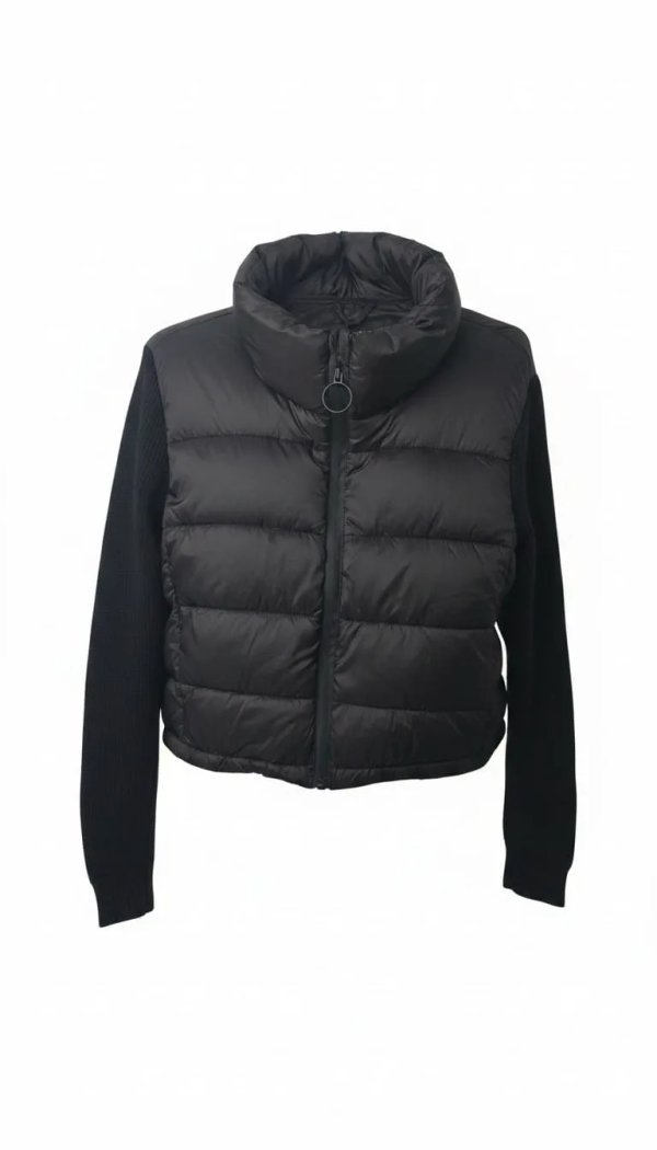 Campera Stradivarius Inflable Negra Talle L Lightwear Collection