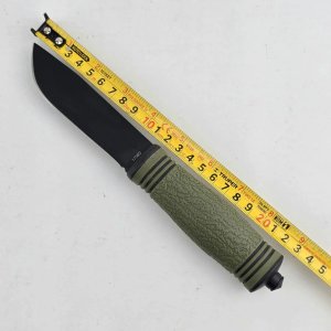 Cuchillo Táctico Negro con Vaina Verde - imagen 6