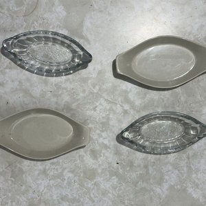 Set de 4 Fuentes Ovaladas de Vidrio y Cerámica - imagen 5