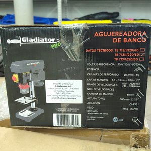 Taladro de Banco Gladiator Pro Profesional 350W Nuevo - imagen 2