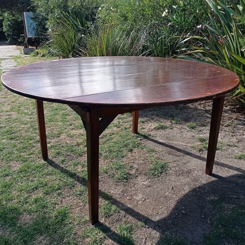 Mesa circular de madera para hogar - imagen 2