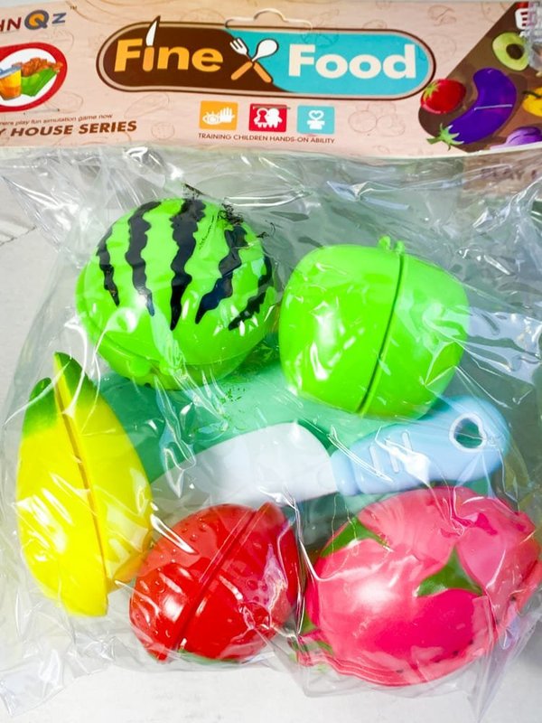 Juego de Frutas de Plástico para Cortar