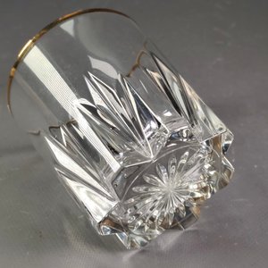 Seis Vasos de Cristal para Whisky con Borde Dorado - imagen 11