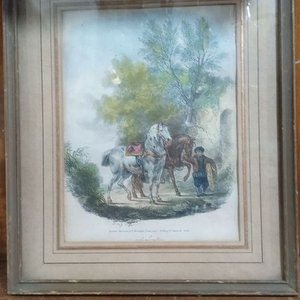 Lote siguiente: Grabado británico coloreado 26*36