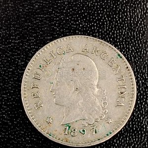 Moneda de Plata Argentina 1897 - imagen 2