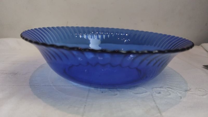 5 Compoteras y Fuente de Vidrio Azul - imagen 6