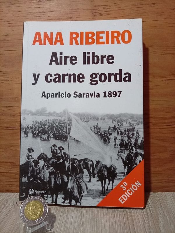 Libro "Aire Libre y Carne Gorda" de Ana Ribeiro sobre Aparicio Saravia (3ra Edición)