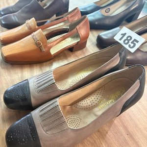 Lote de 5 pares de zapatos de cuero artesanales para dama - imagen 3