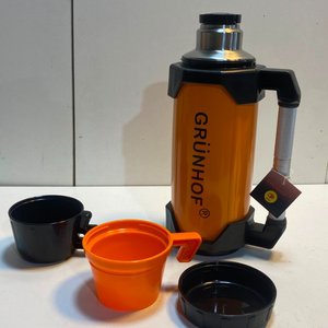 Termo de Acero Quirúrgico Grünhof Naranja 2.2 Litros Doble Vaso - imagen 6