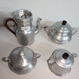 Juego de Cafeteras y Azucareros de Aluminio - imagen 2