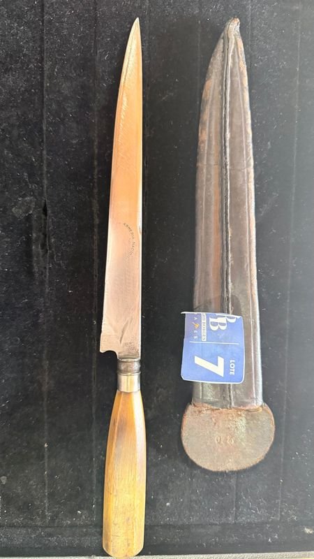 Cuchillo Lengua Vibora Armeria Nacional Con Vaina - Análisis Detallado - imagen 4