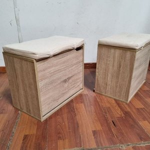 Zapatera con Asiento Tapizado y Puerta Volcable - imagen 3