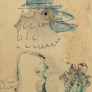 Lote siguiente: Pájaro y Ramo de Luis A. Solari: Acuarela y Tinta Firmada