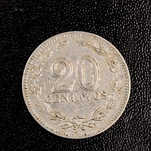 Moneda Argentina 20 Centavos Año 1906 de Níquel - imagen 3