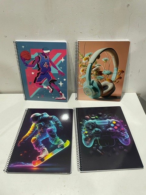 Lote anterior: Cuadernos de colección con objetos y colores