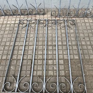 3 Tramos de Reja de Hierro Forjado Grises - imagen 2