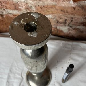 Velador de Platina Niquelada Maciza - imagen 7
