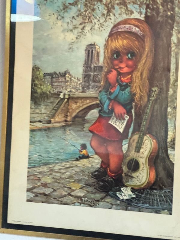 Par de cuadros infantiles vintage con temas parisinos - imagen 5