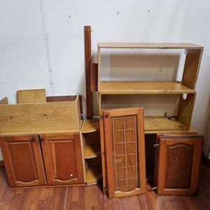 Aéreo de Cocina Desarmado con Puertas de Madera y Vidrio - imagen 2