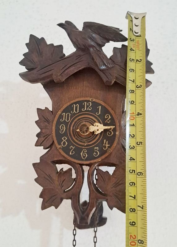 Reloj de Pared Antiguo con Mecanismo de Cucú y Pendulo - imagen 4