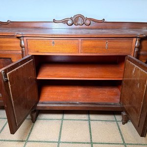 Aparador Antiguo Estilo Inglés en Madera Noble - imagen 6