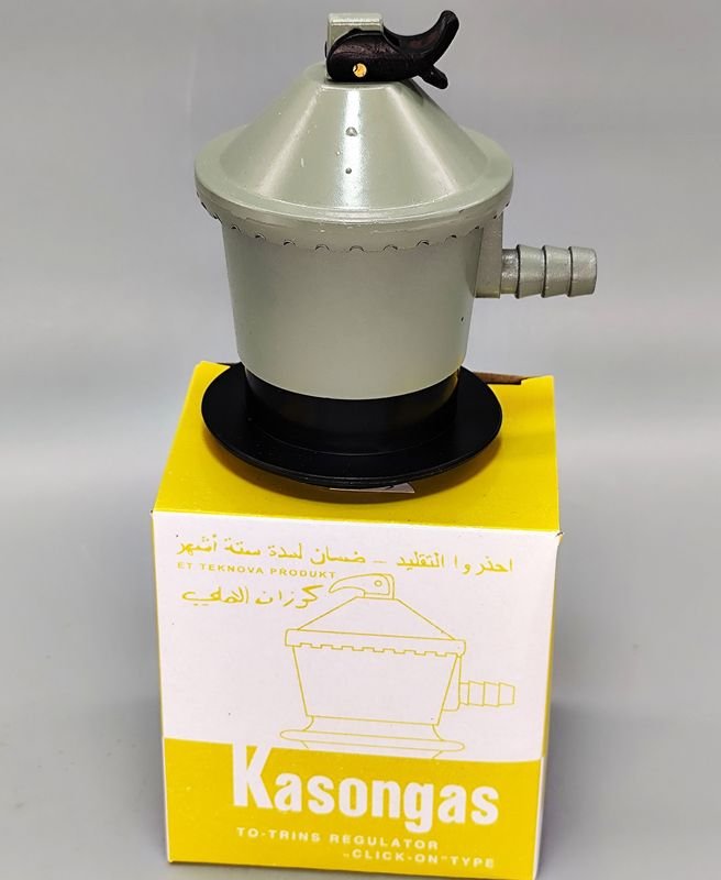Regulador de Gas Kasongas Click-On para Garrafa de 13 kg