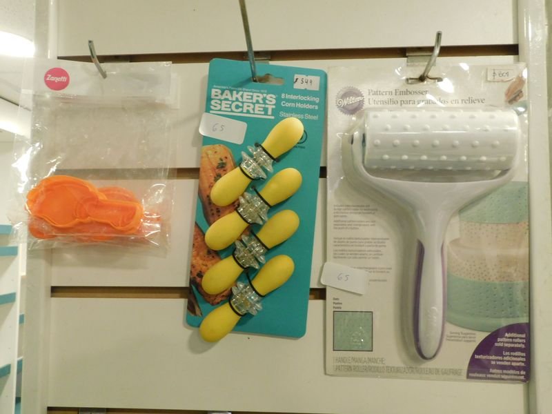Lote de pinchos para agarre de choclo, rodillo texturizador y moldes