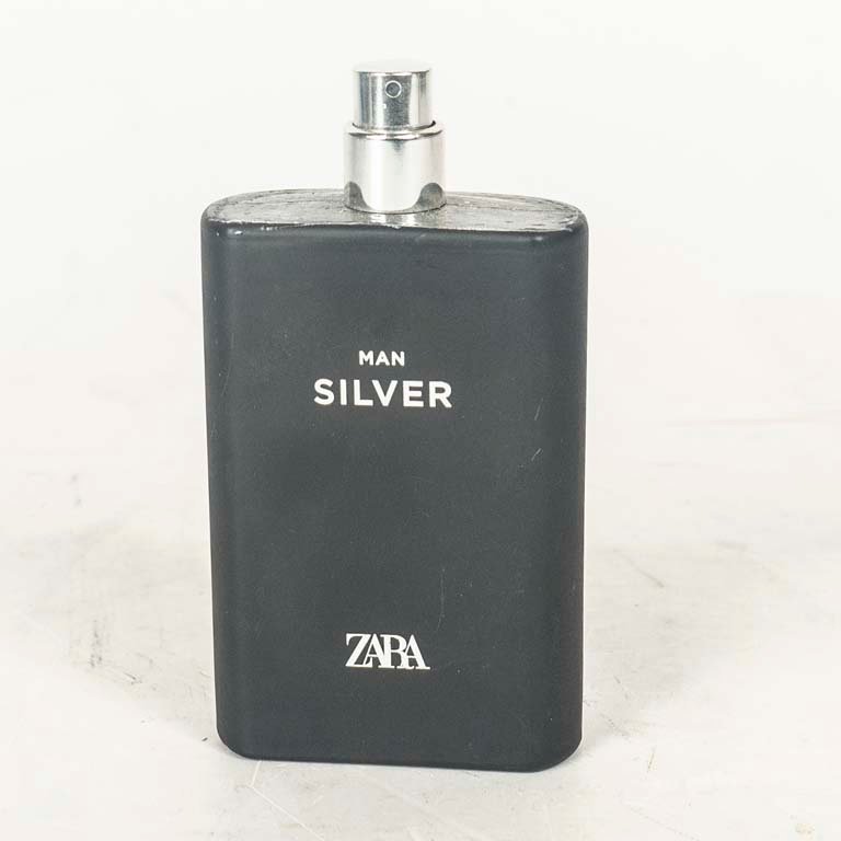 Frasco de Perfume Zara Man Silver Negro Vacío
