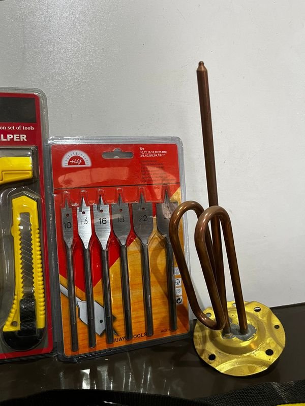 Conjunto de herramientas de trabajo 4Ps con resistencia de calefon y herramientas de madera - imagen 3