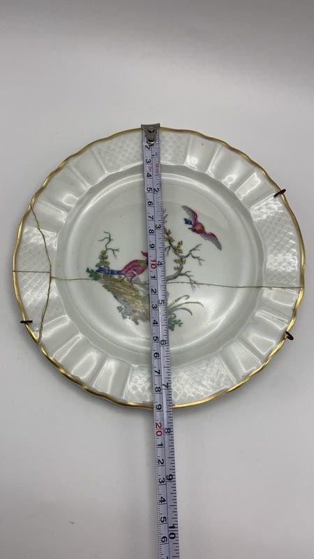 Plato colgante decorativo de porcelana fina Limoges - imagen 2