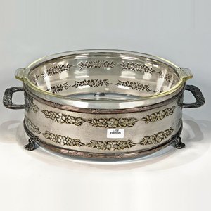 Lote anterior: Fuente de Vidrio Pyrex con Soporte Metálico Decorado