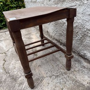 Mesa Auxiliar de Madera Rústica - imagen 3