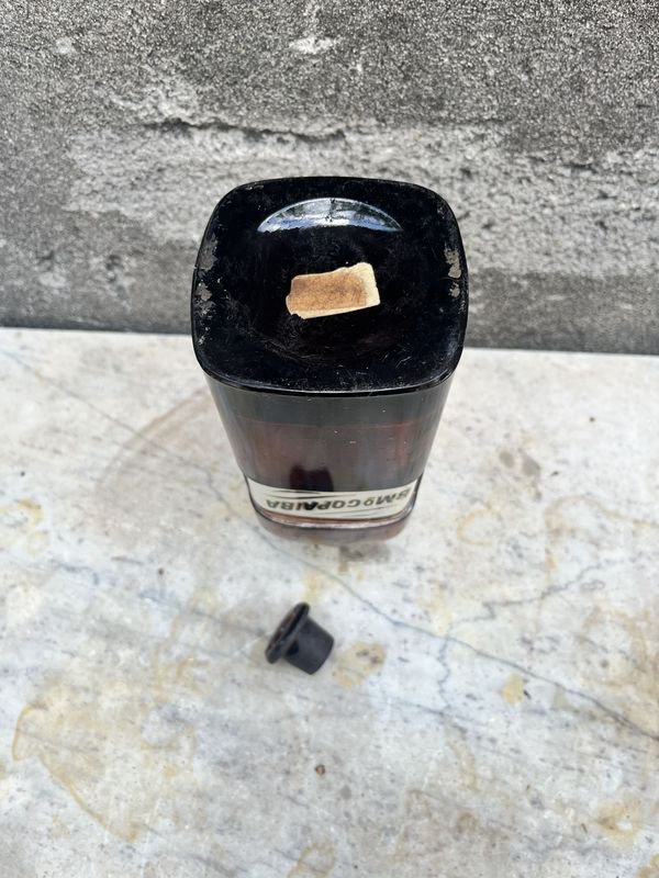 Frasco de farmacia 'bmocopaiba' - Botella de vidrio con etiqueta y tapa - imagen 5