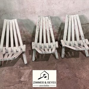 3 Sillas Materas de Madera Estilo Rústico - imagen 2