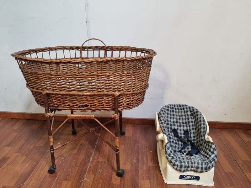 Cuna y Sillita para Auto, Portátil y Fácil de Montar