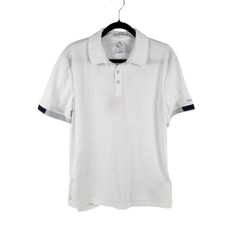 Polo de Equitación Hombre Blanco Talle L Nuevo
