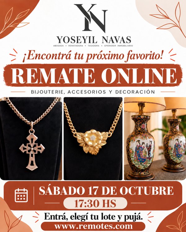 Remate Online: Bijouterie, Accesorios y Decoración