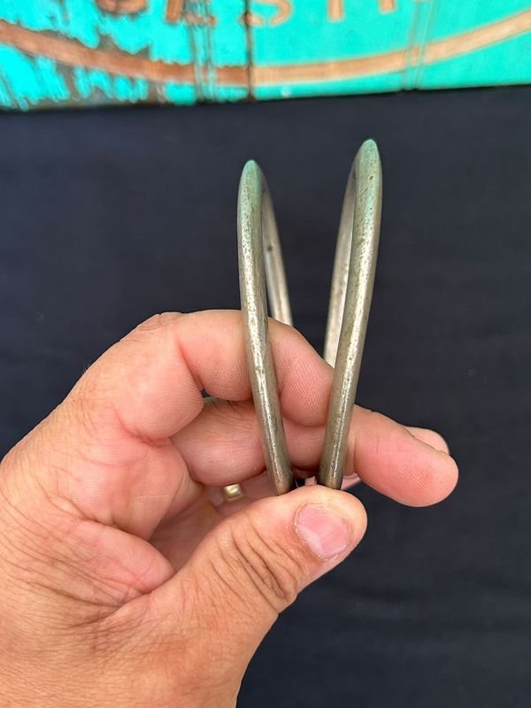 Argollas de metal blanco para chinchón o encimera - imagen 2