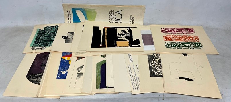 Lote siguiente: Colección de grabados y afiches del Club del Grabado