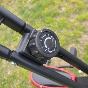 Bicicleta Fija Plegable Timesport Negra y Roja con Respaldo - imagen 6