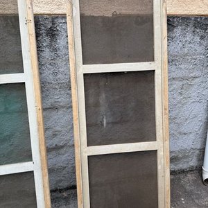 Dos Puertas Mosquiteros con Marco de Madera y Metal - imagen 4