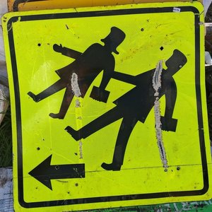 Cartel de señalización de Cruce de Peatones, medidas 75 x 75 - imagen 2