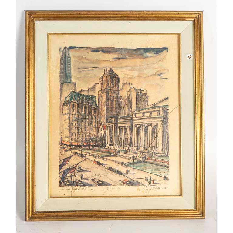 Lote anterior: Acuarela "New York" (vidrio con averia)