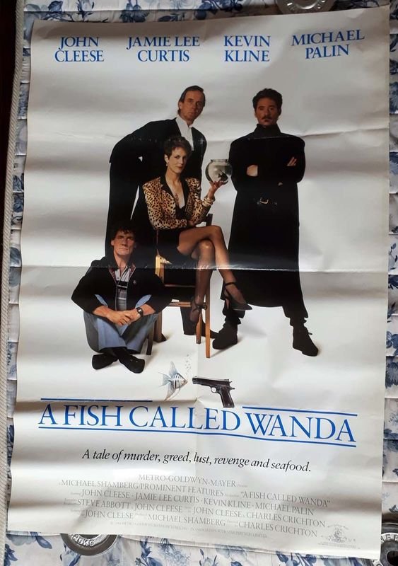 Poster Original "A Fish Called Wanda" (Los enredos de Wanda) - 1988