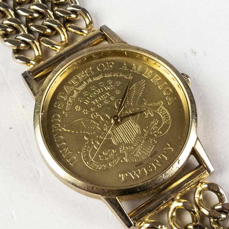 Reloj de Oro con Cadena y Perla Hong Kong - imagen 1