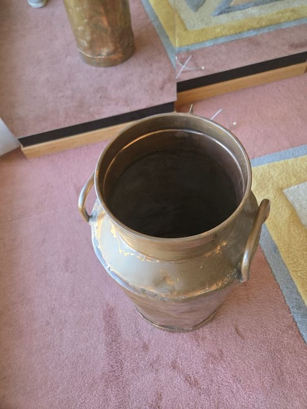 Tacho lechero cobreado del departamento de Flores con Conaprole - imagen 7