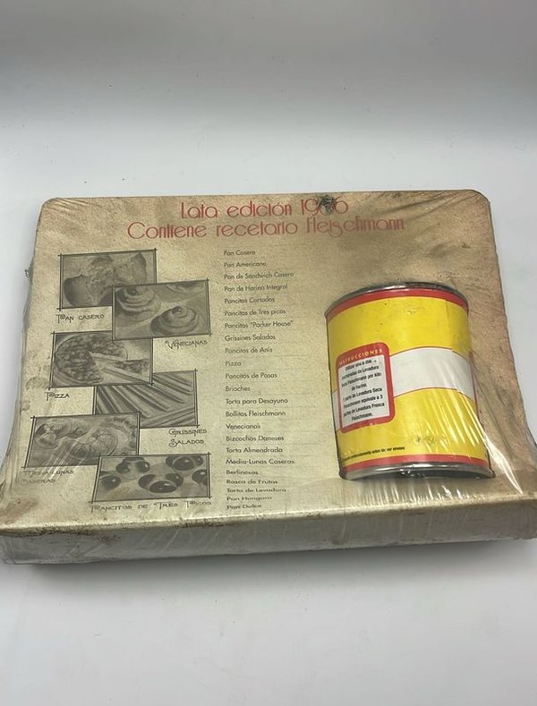 Lata antigua y recetario Fleischmann - imagen 3